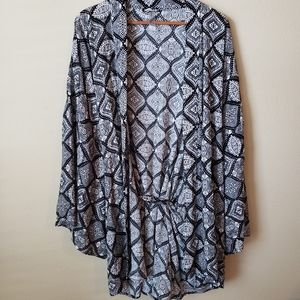 NWT Raisins Curve Black & White Coverup Size 3X